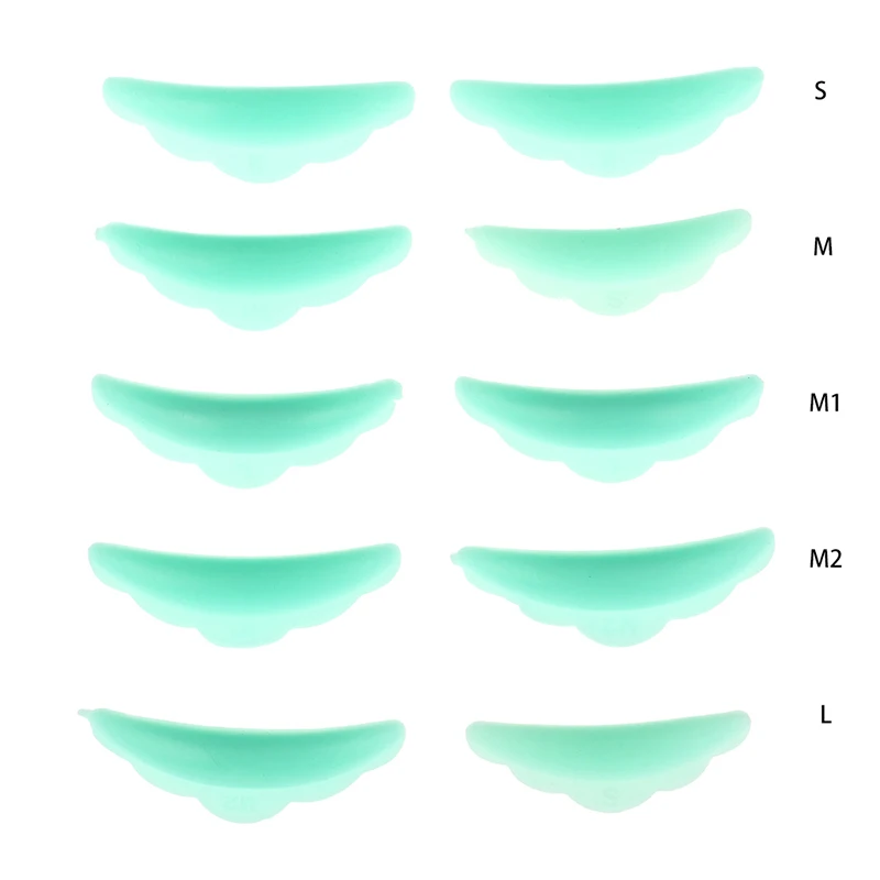 5 pares de almohadillas de silicona para pestañas, almohadilla de levantamiento de pestañas, accesorios de extensión de pestañas 3D reutilizables, nueva herramienta de belleza