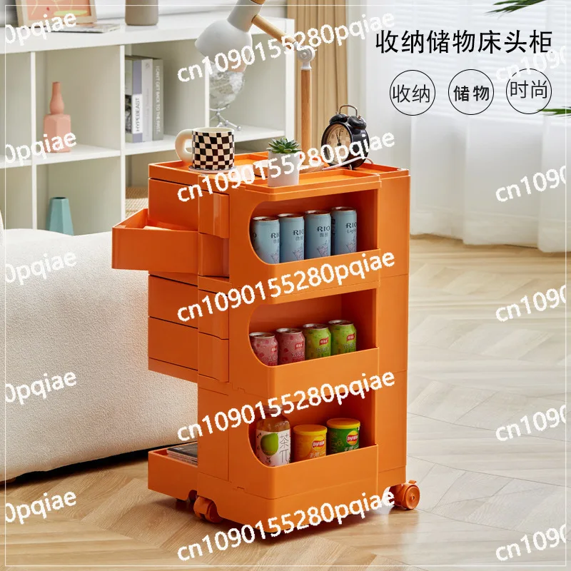 Storage Rotating Cabinet Makeup Bedside Snack Cabinet Poppy Cabinet Multi-layer Locker