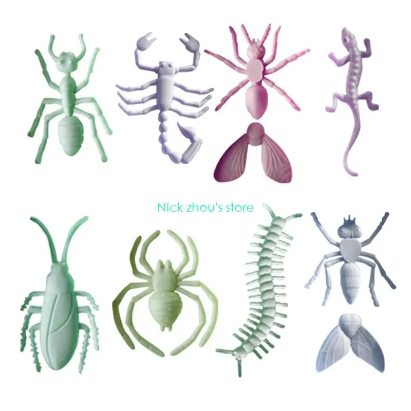 E15E Easy Clean Silicone Insect Mold For Halloween Party Decorations Mould