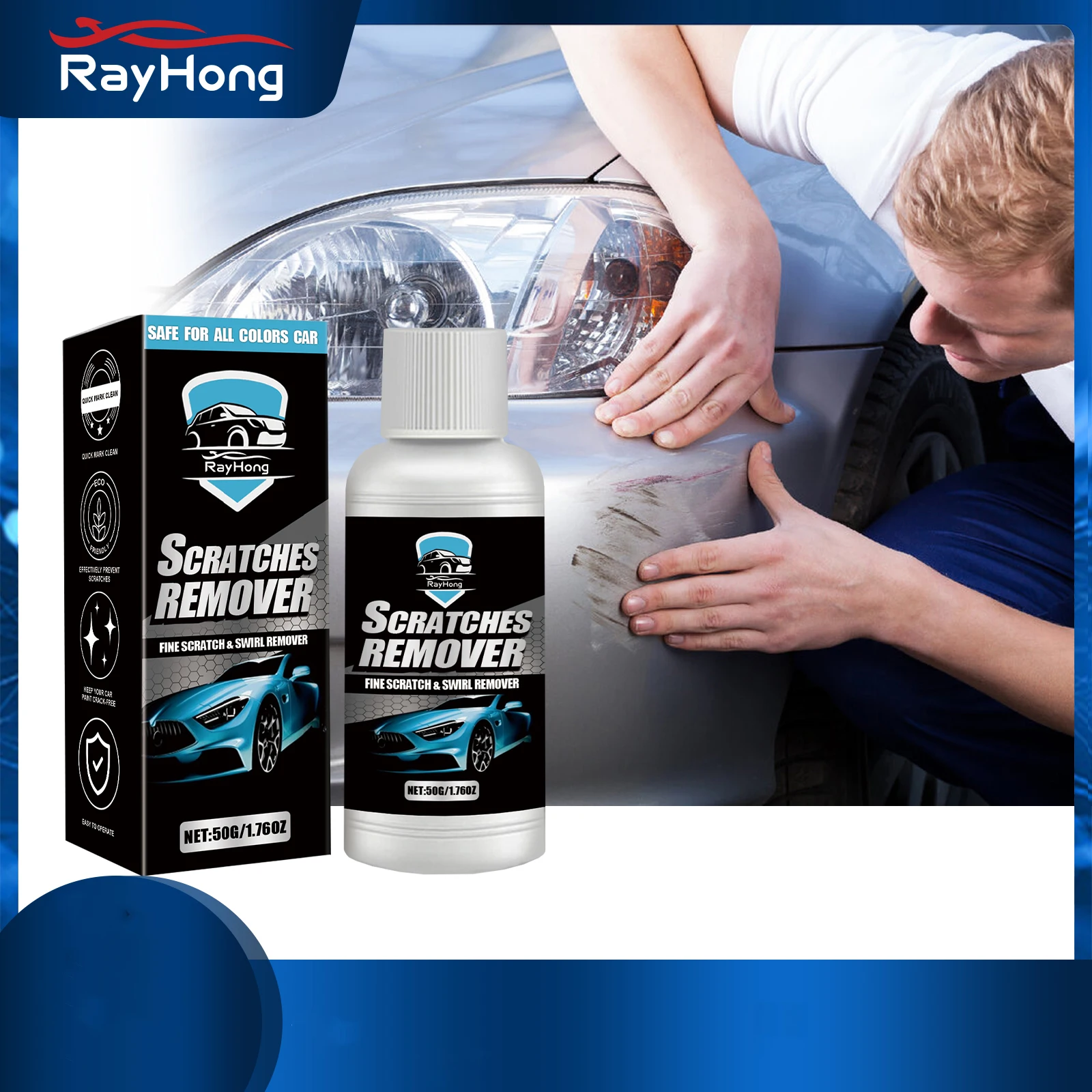 

Car Scratch Remover, Car Scratch Maintenance Paste, Fast Scratch Removal, Cleaning and Convenient Use