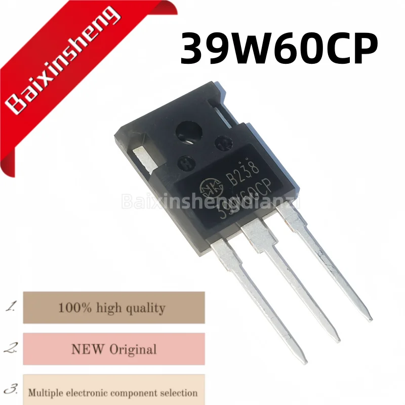 

10 pieces, brand new 39W60CP, F39W60CP, TO-247, MOSFET, good quality