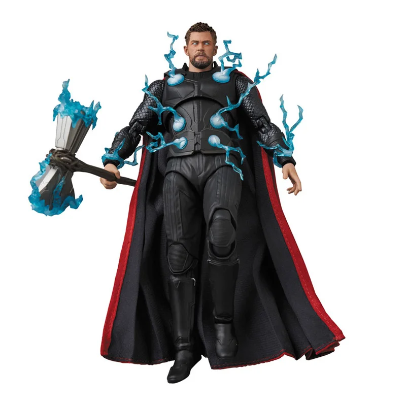 Marvel Thor Spiderman Capitão América Thanos infantil legal animado boneca conjunta móvel modelo coleção figura comemorativa