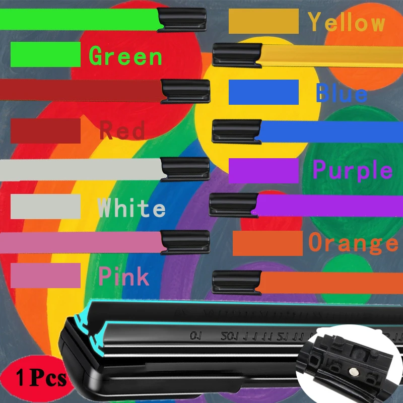 

Colorful MBTL1.1 Car Windshield Wiper blades Universal Soft Double layer Rubber Frameless Bracketless 16" 19" 20" 22" 24"26"30"