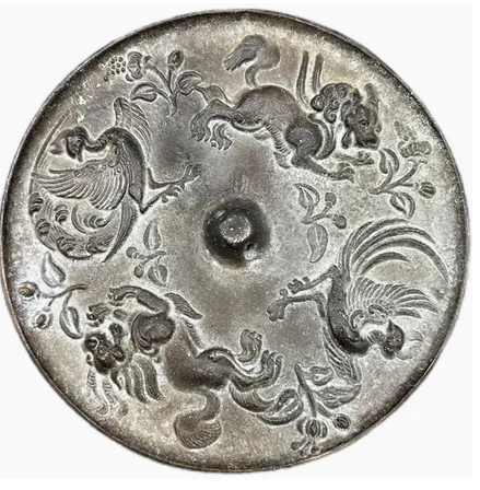 

Grape Mirror, Four Beasts, Phoenix twelve zodiac bronze mirrors home crafts ornaments Crane manship ware handicrafts animal