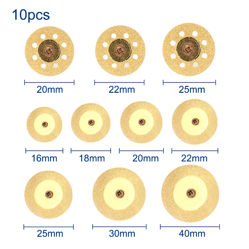 XLil10-Tête de meulage brasée au diamant, ensemble de forets lapidaires pour Dremel, outils éloignés, outils convertibles