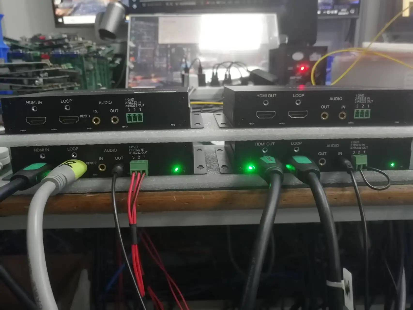 

4K HDMI Forward Optical Extender with 3.5mm Audio, RS232, or RS485 Return