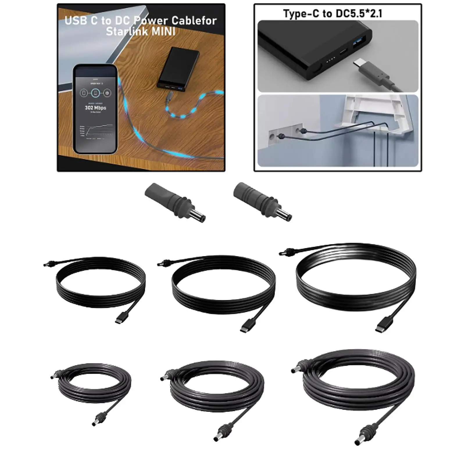 Starlink Mini Cable Waterproof Rainproof No Delay Easy to Install Wear Resistant