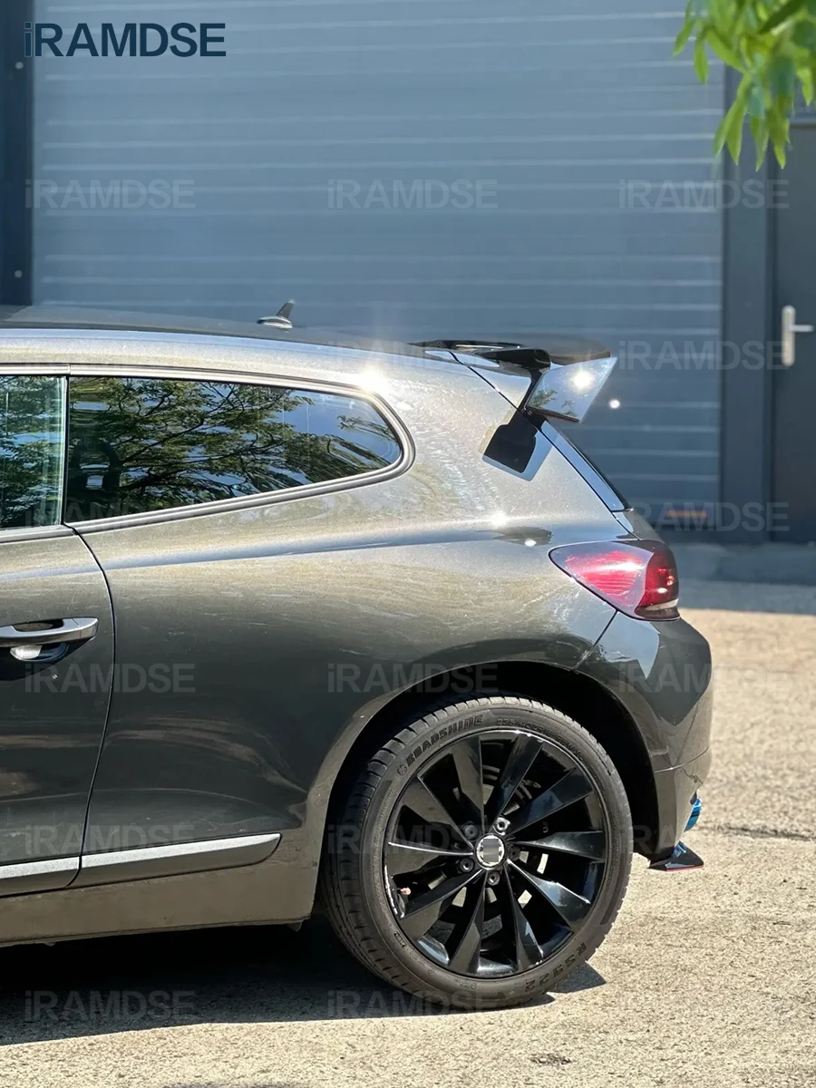 Спойлер из углеродного волокна для VW Scirocco 2009-2017 года, обычный стандартный материал из АБС-пластика, аксессуары для крыши заднего багажника