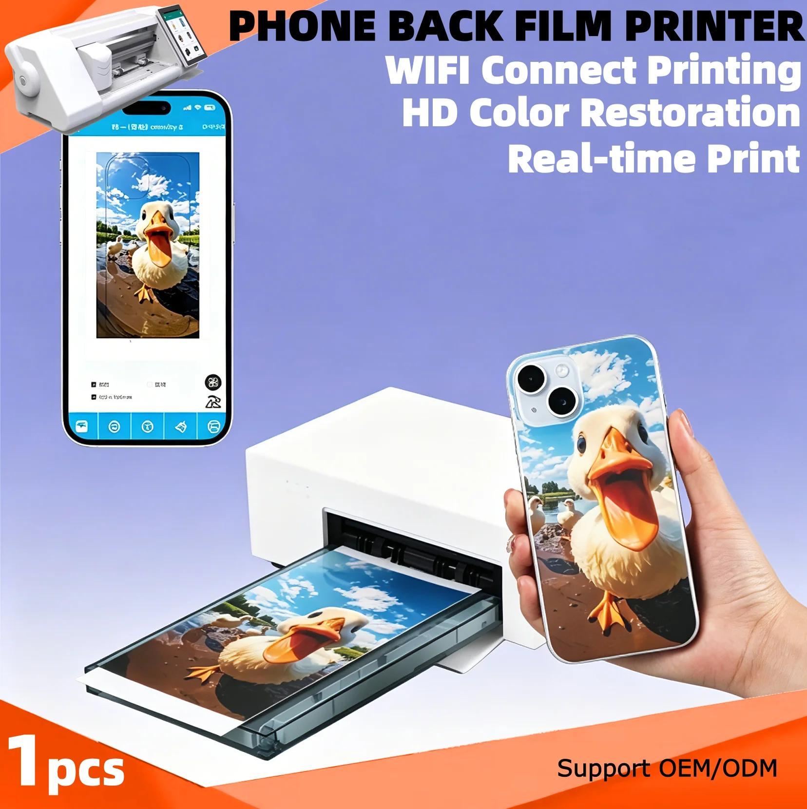 P929 Mini DIY Printer Back Film Sticker Universal TPU Hydrogel Screen Protector Film All Models Mobile Phone Cutting Machine