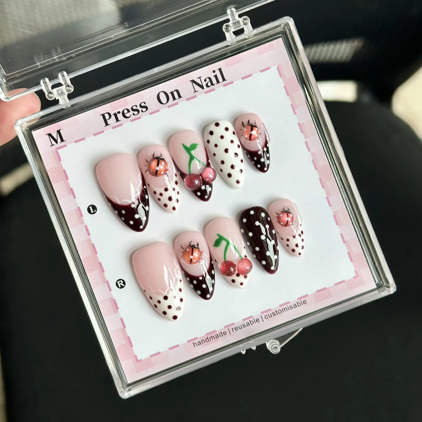 10 pezzi di unghie finte a pre - Nail Art Eye Cat recensione e prezzo