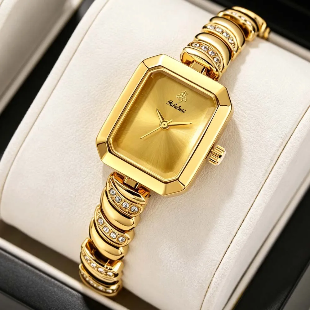 Yalalusi Fashionable Quartz Women's Watch Unique Square Elegant Women's Watch watches for woman часы женские наручные reloj