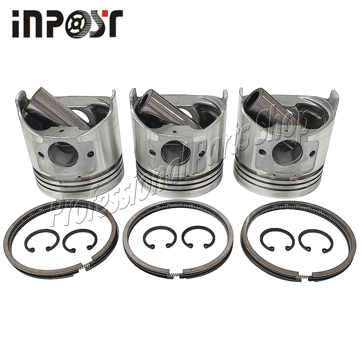 3 Set 3TNV86 Piston & Ring For Yanmar 3TNV86 3TNV86CT Engine