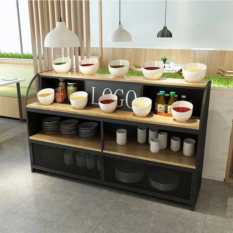 Hot pot restaurant seasoning table Commercial seasoning sauce table Dipping cabinet Restaurant string dining cabinet Simple self