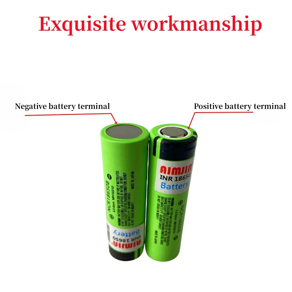Original High Capacity NCR 18650B 3.7V 3400mAh 18650 Flat Head High Current Rechargeable Lithium Battery