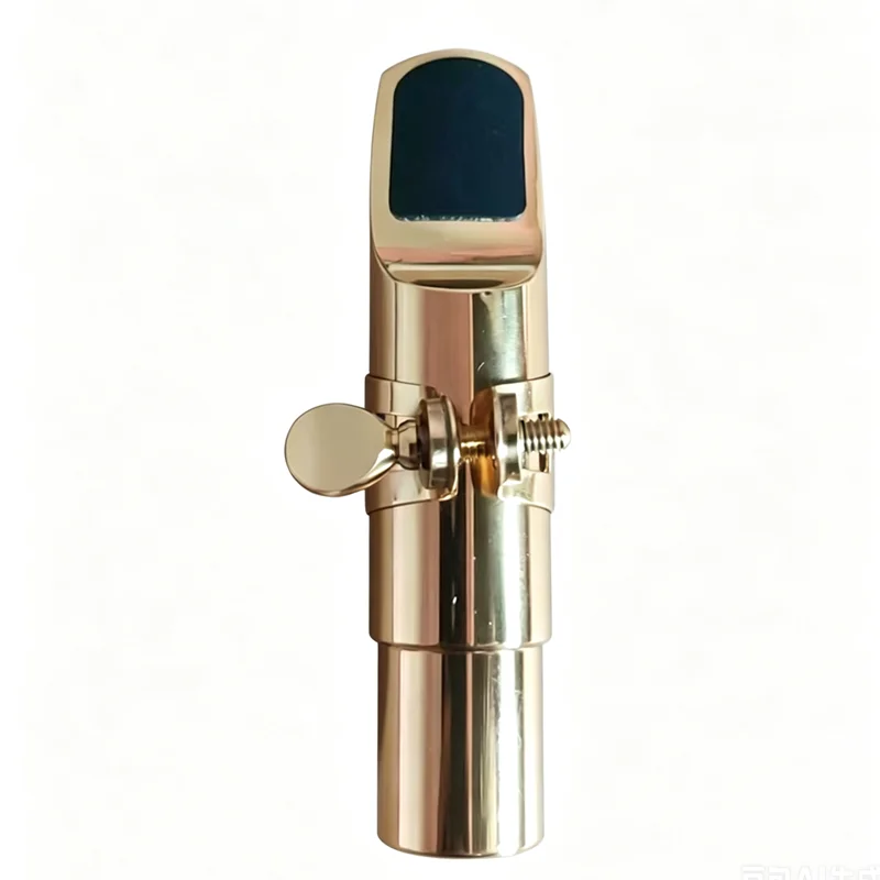 Alto Saxophone Metal Mouthpiece with Ligature & Tooth Pad Professional Saxophone Replacement Accessories