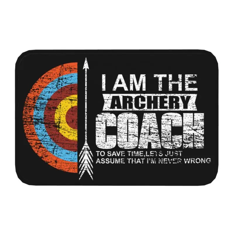 Custom Archery Loving Doormat Anti-Slip Entrance Bath Kitchen Floor Door Mat Archer Living Room Carpet Rug