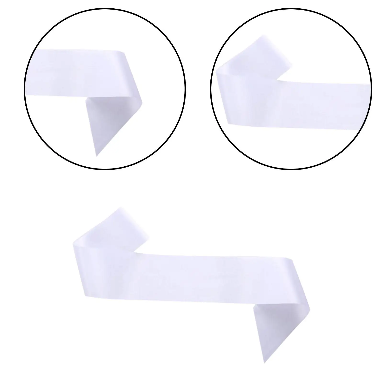 결혼식 졸업 미인 대회를 위한 16x 흰색 새시 광택 있는 빈 새틴 새시