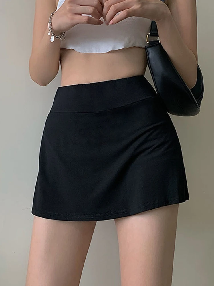 Versione coreana Primavera Estate Moda dolce sexy gonna da tennis sottile Borsa sportiva Hip corta gonna sportiva stile tennis di tendenza femminile