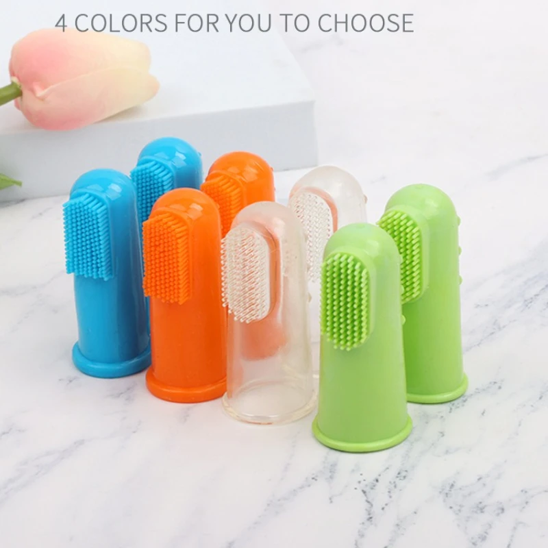 

Dog Toothbrush 2PC Dog Teeth Cleaning Soft Toothbrushes for Dogs Oral Clean Massage Cat Toothbrush Set Pet Grooming Pet Products