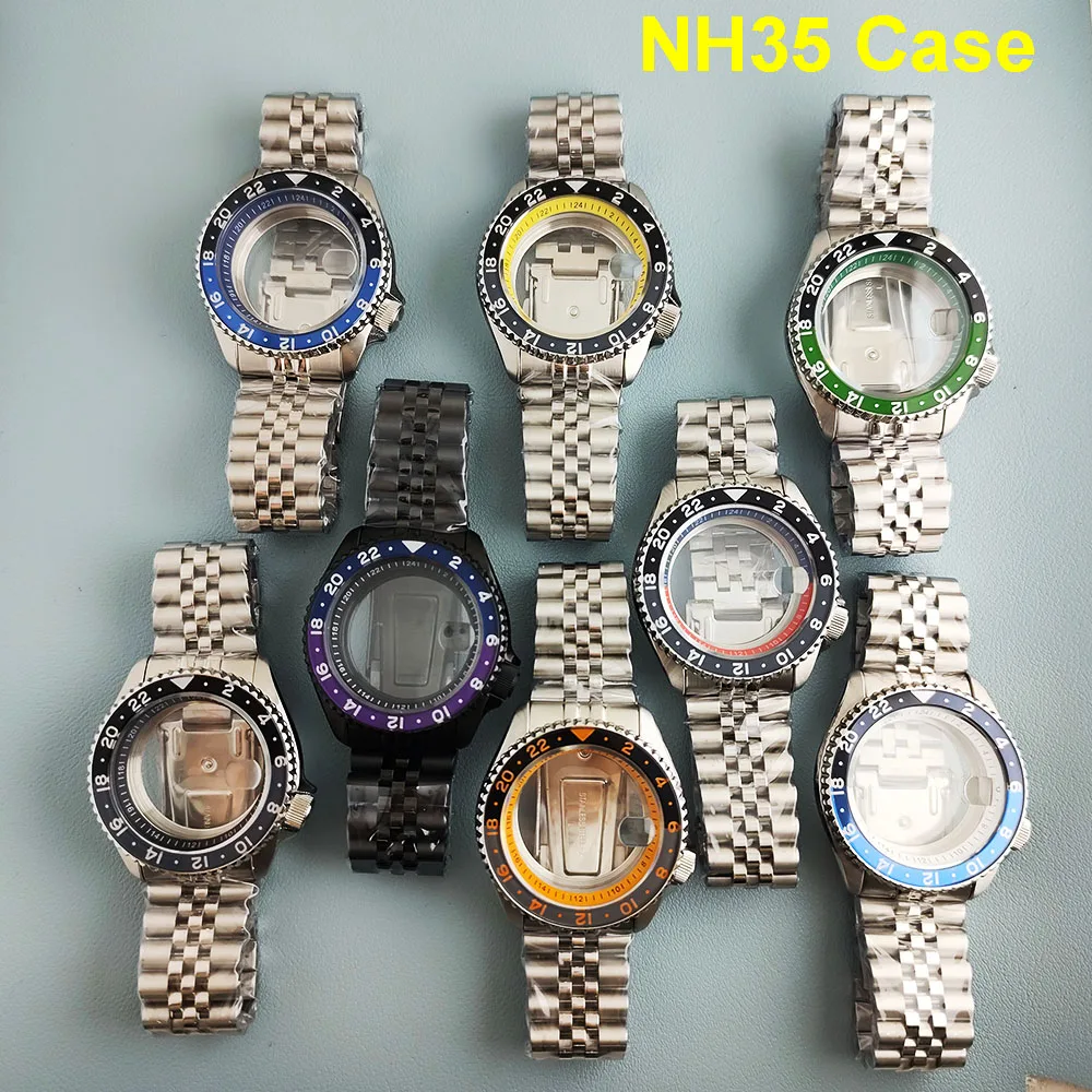 

Новый корпус NH35 SKX007, мужские часы из нержавеющей стали, подходят для NH35/NH36/NH34, аксессуары для модификации часов с механизмом