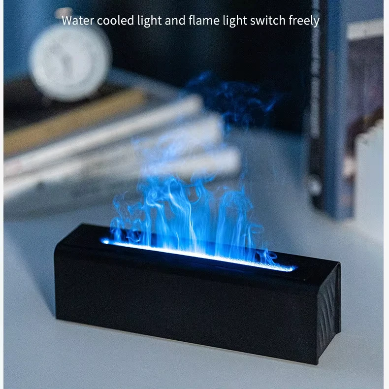

Air Humidifier Desktop Simulation Flame Diffuser Home Office Usb Plug-in Fragrance Machine Colorful Humidifier Diffuser