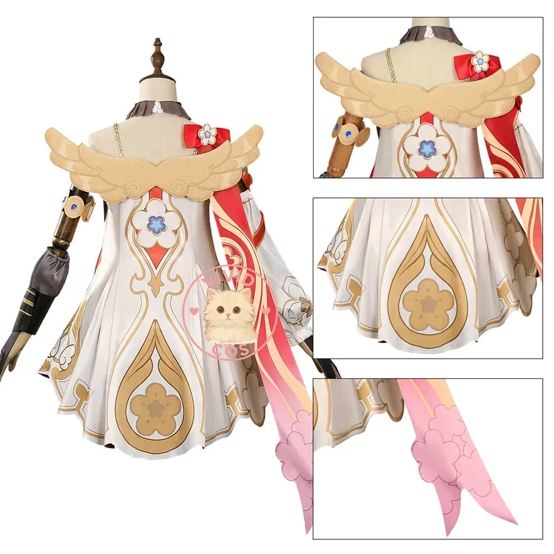 

ABC123 Honkai Star Rail Tribus Cosplay High-Quality Role Play Costume Cute Anime Lolita Dress with Wings and Wig