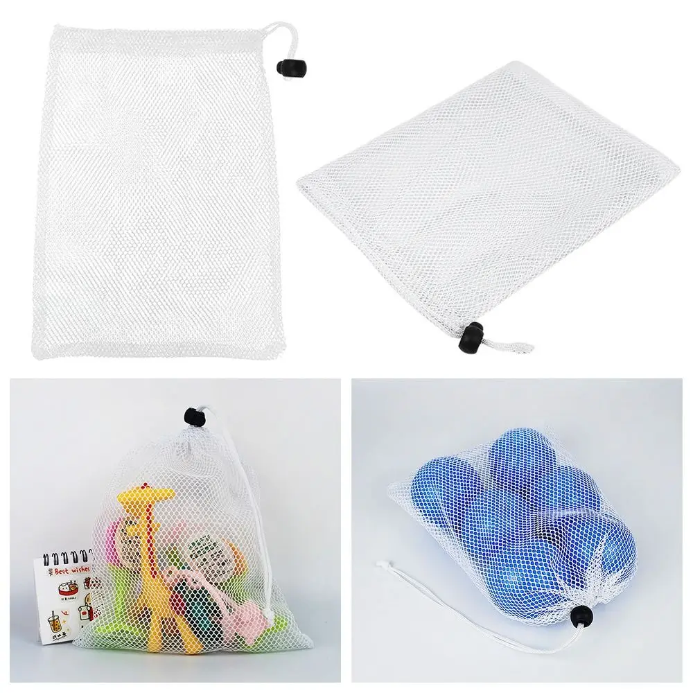 Travel Home Nylon Stuff Sack Storage Bag Laundry Bag Mesh Drawstring Bag