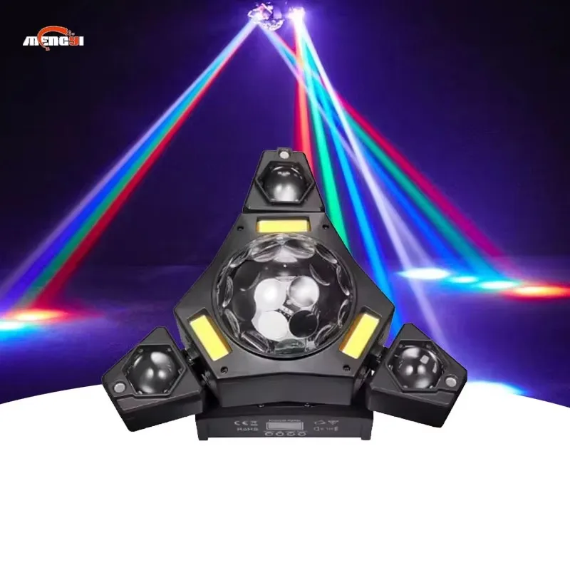 جديد LED 3 الأسلحة ماجيك الكرة تتحرك شعاع ديسكو ضوء الليزر تتحرك رئيس الترفيه أضواء DJ ضوء عيد الميلاد للحدث #2