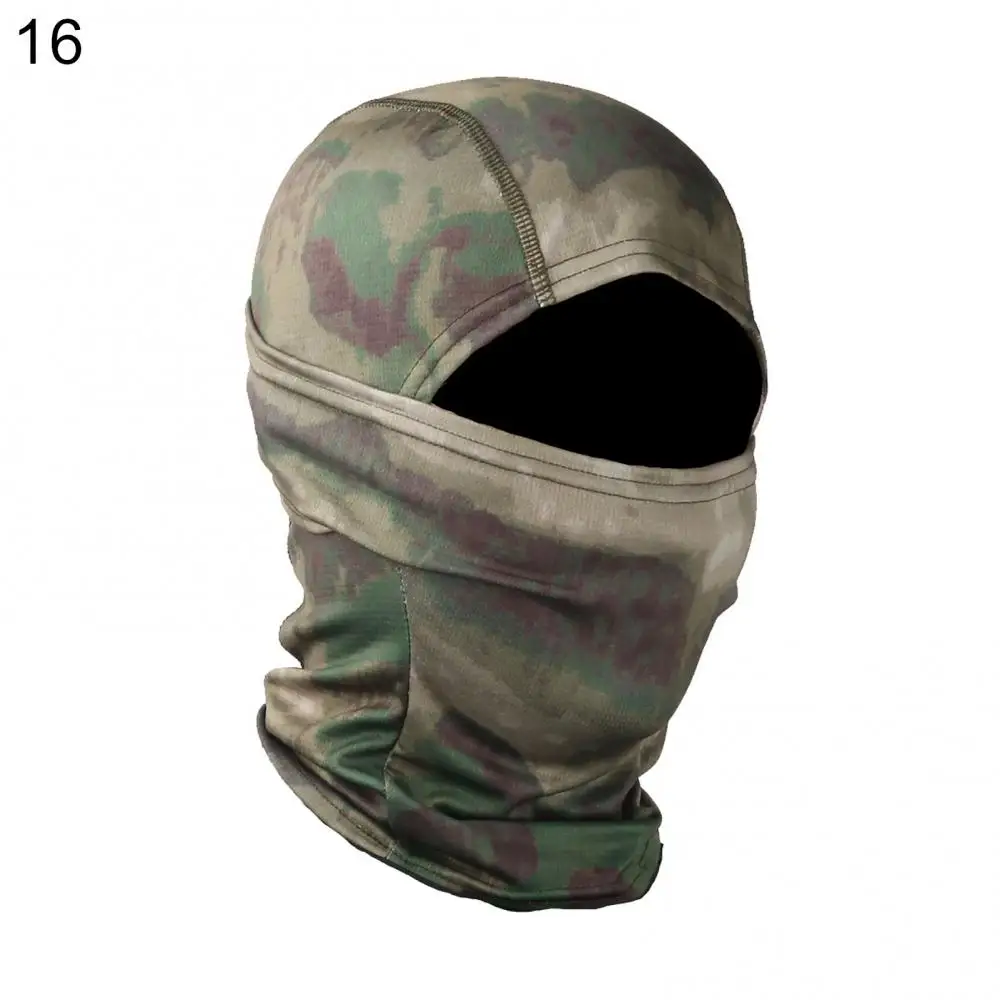 Hiking Scarves Unisex Camo Print Outdoor Cycling Balaclava Neck Gaiter Cap Full Face Cover For Camping Hiking Cycling