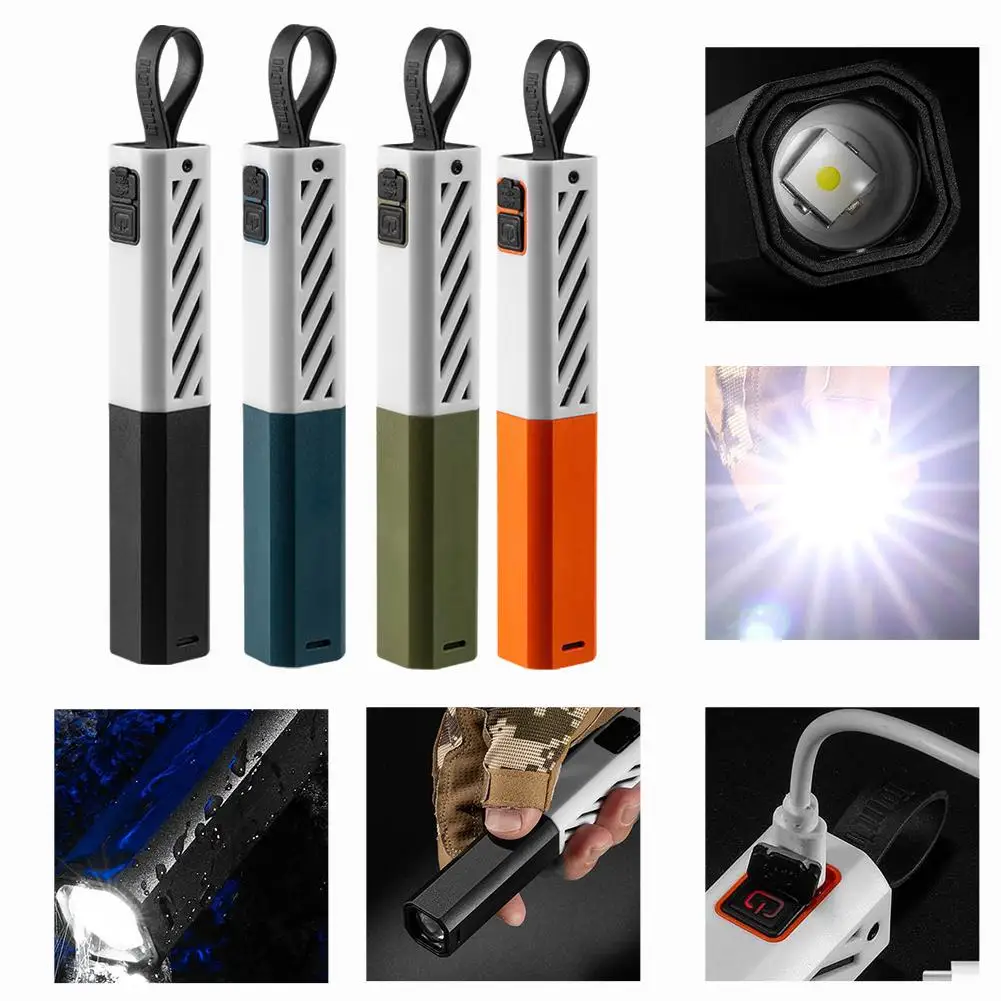 

Outdoor Zoom Tactical Flashlight Rechargeable LED Flashlight Lighting Camping Portable Waterproof Modes 4 Chandelier Outdoo S0V2