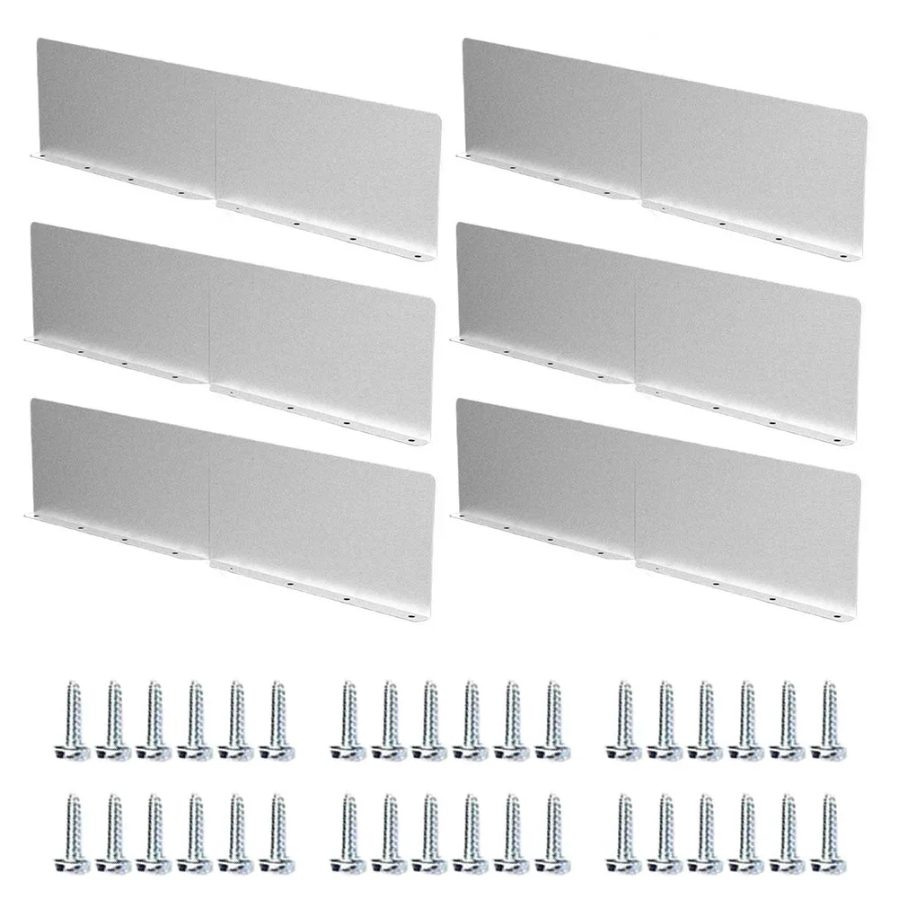 Rainwater Deflection Plate Rain Gutter Protection Water Deflector Downpipe Rain Deflector Baffle Plates With Screws Garden Parts