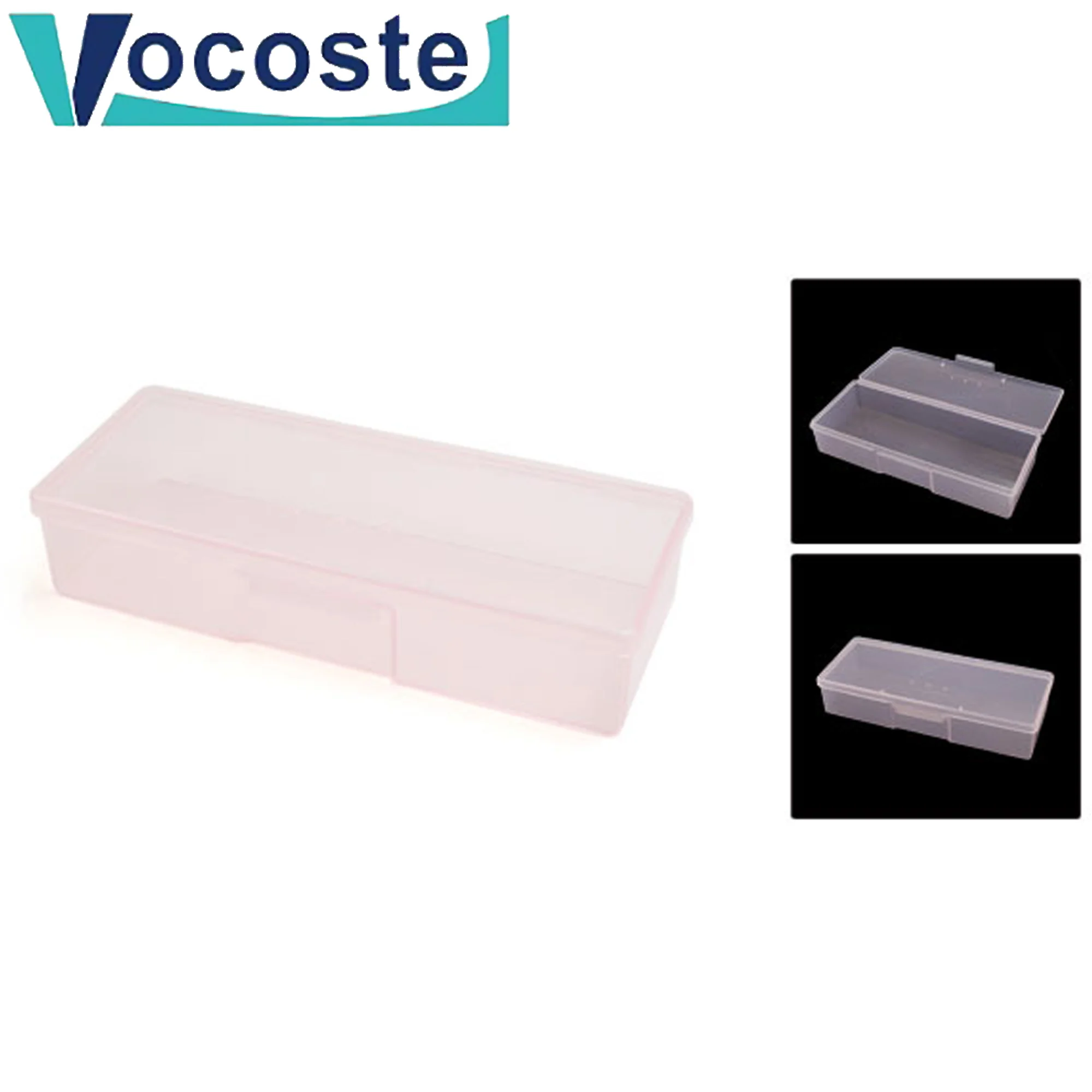 VOCOSTE Jewelry Display Tray Case Stackable Exquisite Jewellery Holder Portable Boxes Clear Plastic Organizer Box for Collecting