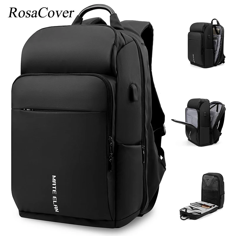 Men's Travel Backpack USB Charging Luxury Bag 17inch Large Capacity Sports Wet and Dry Separation Camping Backpack Mochilas