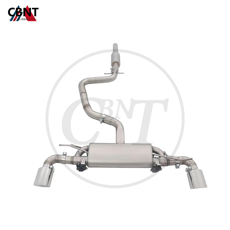 CBNT Exhaust-pipe for VW Scirocco R 2.0T 2015- Exhaust System Muffler with Valve High Performance SS304 Valvetronic Catback