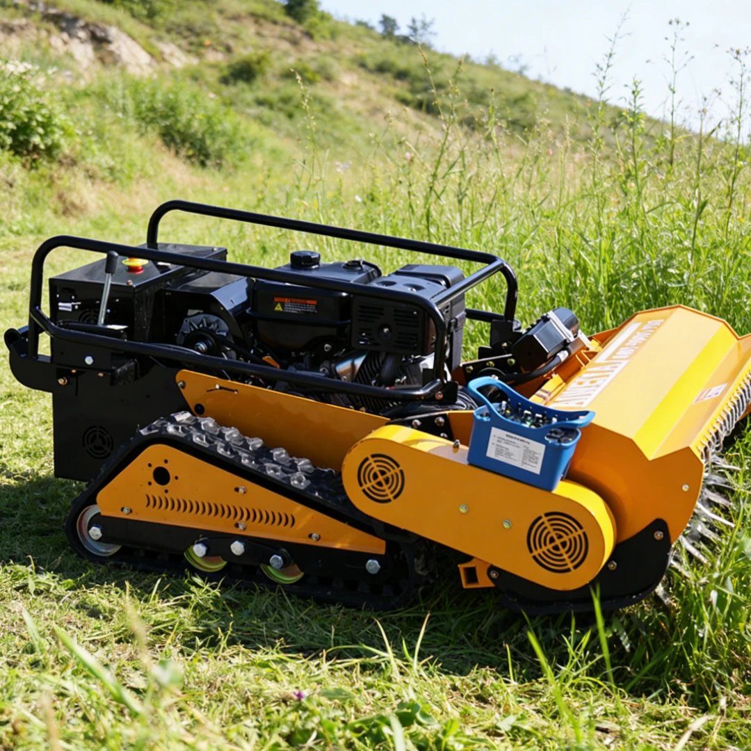 Customized Hot-Selling Top-Level Professional Zero-Turn Remote-Controlled Lawn Mower, Garden Weeding Tracked Lawn Mower