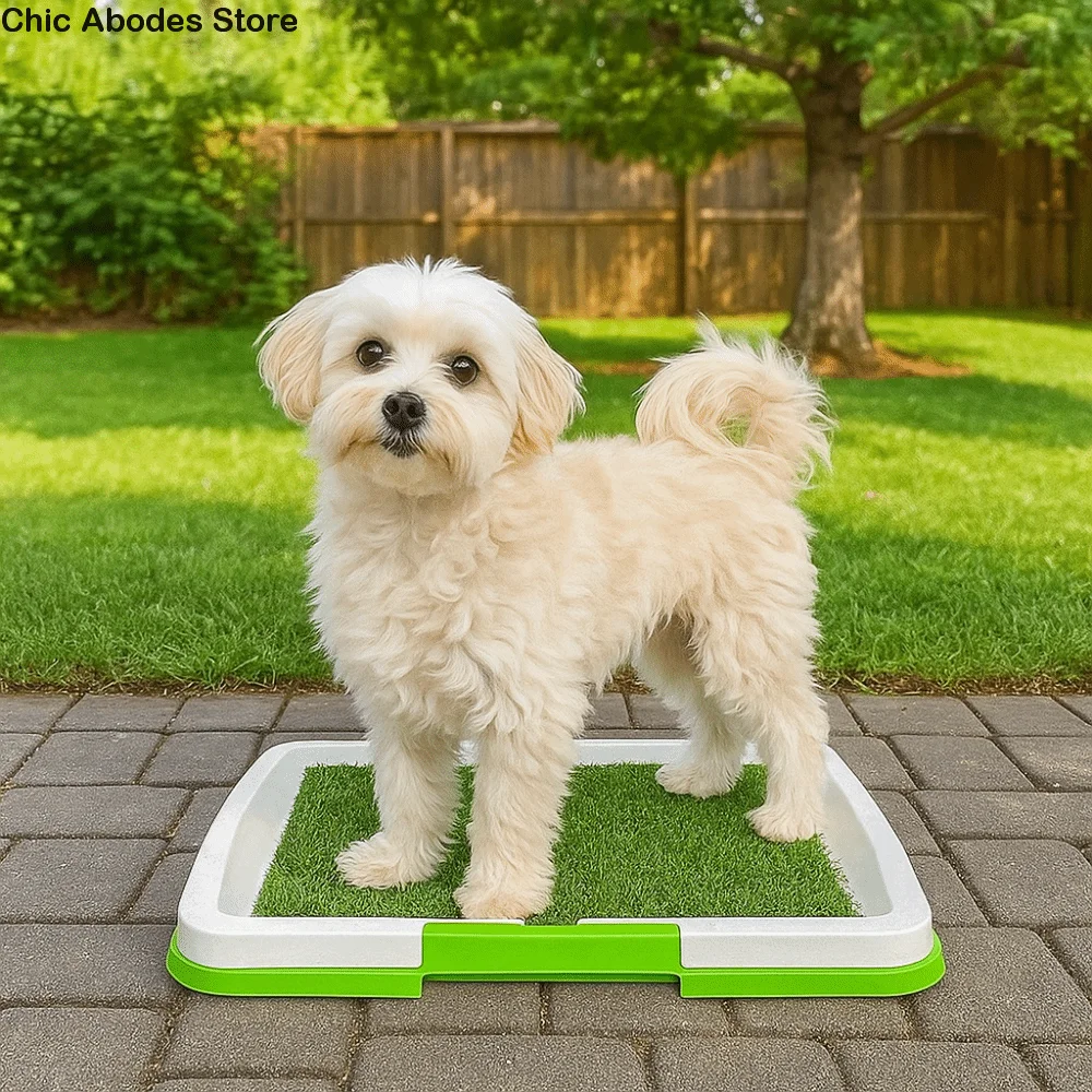 

Removable Dog Potty Toilet Anti-Splash Non-slip Pet Potty Training Reusable Pads Artificial Grass Pad Home