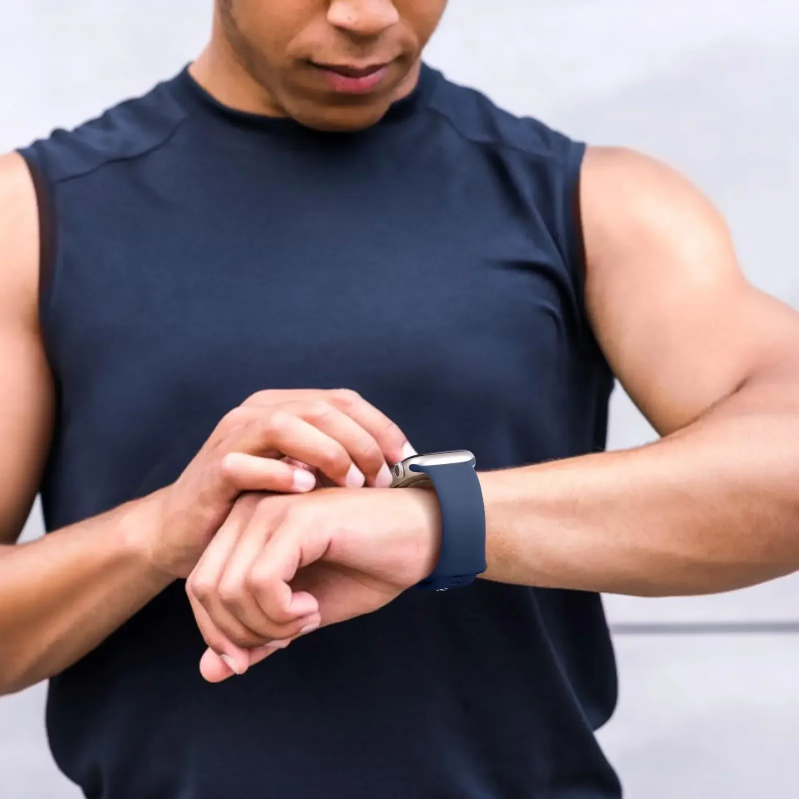 Silicone Strap for Apple Watch Band 44mm 40mm 45mm 41mm 4mm 46mm 38 MM Bracelet Iwatch Series 8 7 SE 4 5 6 9 10 Ultra 3 2 1 49MM