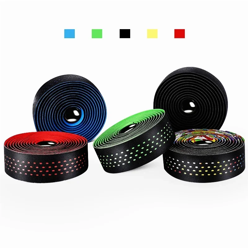 

Bicycle Handle Strap Shock-Absorbing Mountain Bike Handlebar Tape Silicone Non-slip Sweat-Absorbing Tape Cycling Accessories
