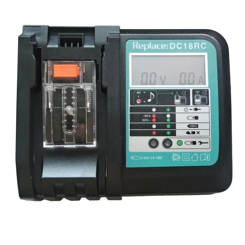 NEW LCD Li-ion Battery Charger 3A Charging Current for Makita 14.4V 18V BL1830 BL1850 BL1860 Bl1430 DC18RC Power tool HOTSEL