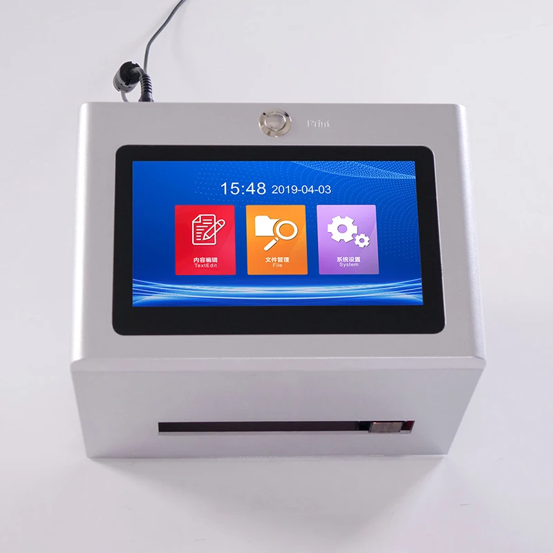OH11 12.7mm Static Inkjet Printer Intelligent Non-handheld Therma Inkjet Printer Barcode Printer Production Date Number QR Code