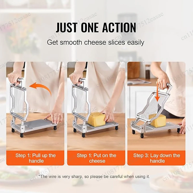 Bread cheese commercial slicer 304 stainless steel multi-function manual slicer