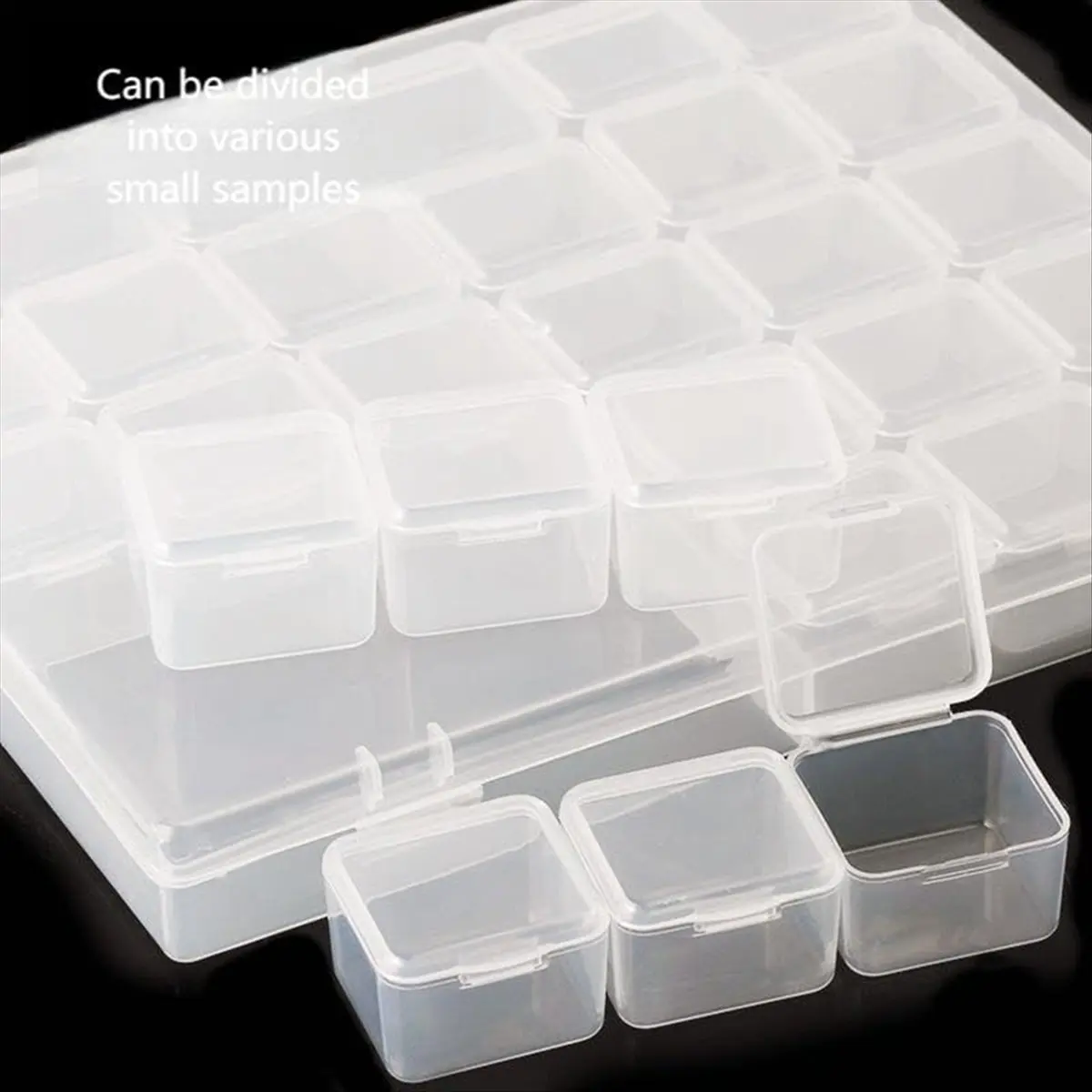 AT16 Bead Storage Box,Nail Accessory Storage Box,30 Mini Storage Boxes,Used for Beading Storage,Craft Nails Storage