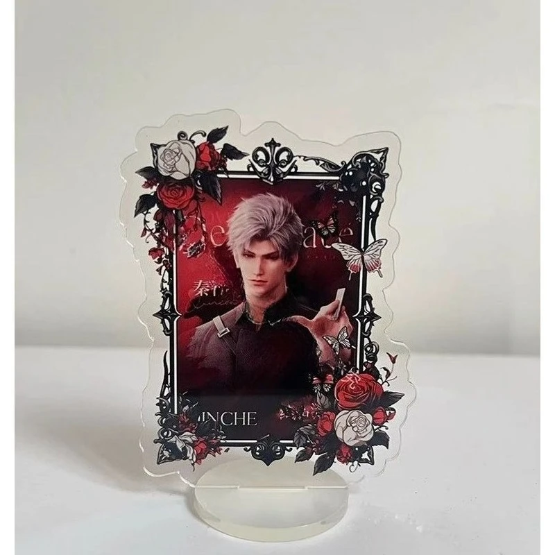 Game Love and Deep Space Acrylic Stand Sylus Qinche Cartoon Rose Garland Character Model Stand Desktop Display Fans Giftt