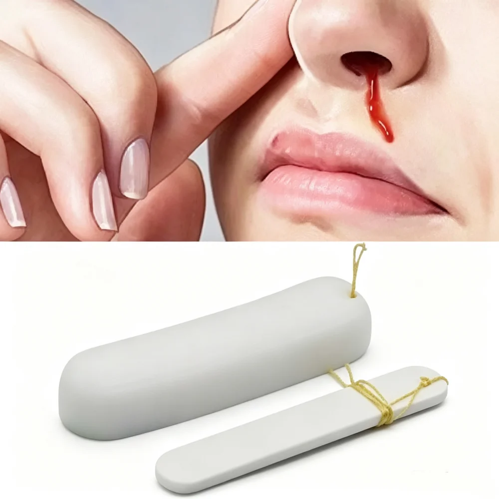 50PCS Disposable Nasal Dressing Medical Hemostatic PVA Sponge Nose Bleeding Nasal Individual Packing Haemostasis Plug
