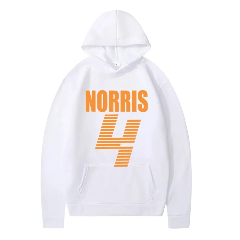 McLaren F1 sudadera con capucha Lando Norris estampada en 4 letras sudadera casual y de moda para hombres y mujeres