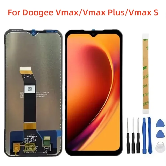 Nowy Oryginalny Wyświetlacz LCD z Ekranem Dotykowym i Digitizerem do Telefonu Doogee V MAX VMAX S / VMAX Plus, Zestaw do Naprawy