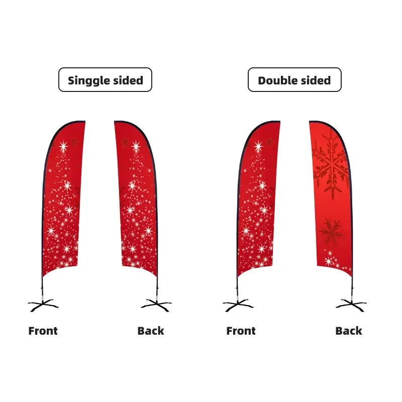 Custom Open Flying Feather Flag Banner Outdoor Business Advertising Event Teardrop Beach Flags Stand Promotional Flags