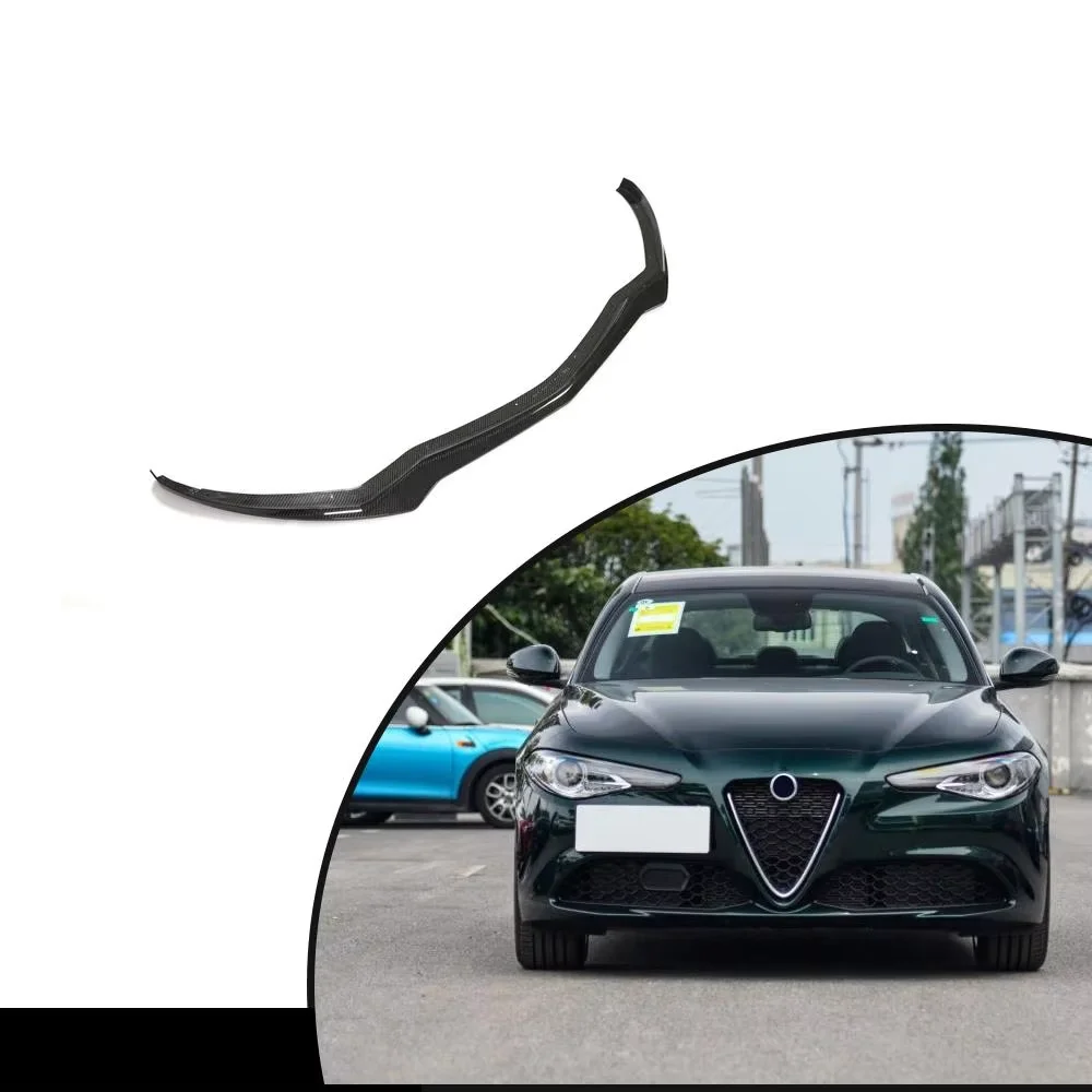 

Для этой Coefficient Romeo Giulia Base Sedan 4-дверный передний бампер автомобиля из углеродного волокна, разделитель губ 2016-2021