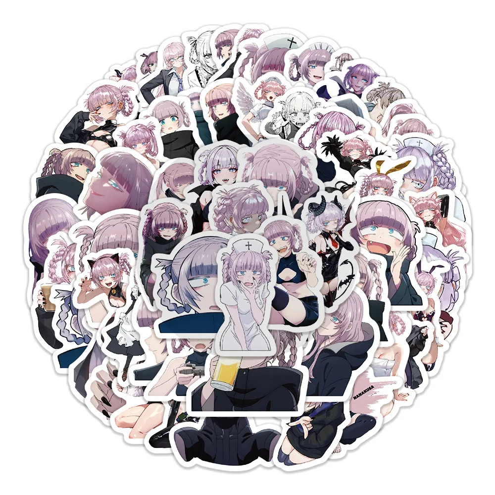 60 Stück Nanakusa Nazuna Call of The Night Cartoon Anime Deko-Aufkleber