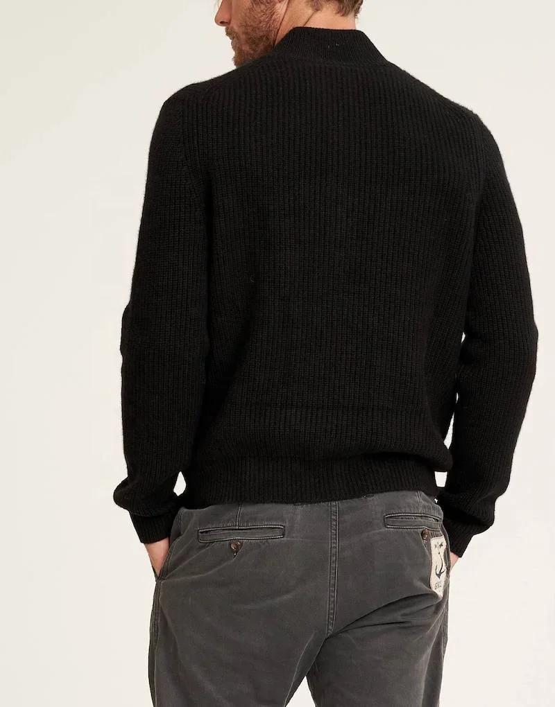 Wholesale Zipped Luxury Man Plus Size 100% Pure Cashmere Sweater Ribbed Cardigan Knit Custom Logo Wool Cashmere Sweater For Man